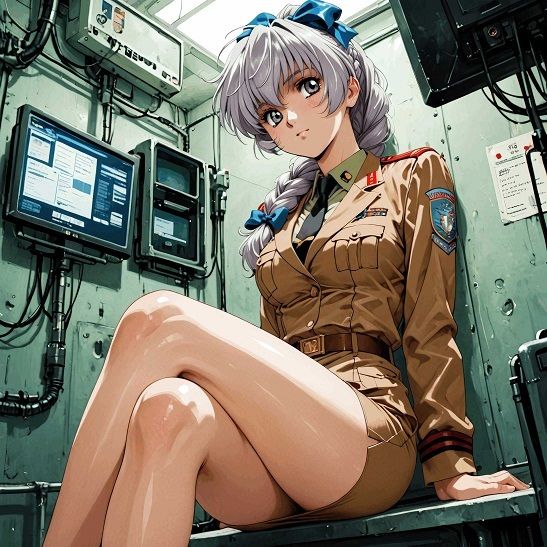 『【表】護衛対象少女と指揮官殿』  AIの手で蘇る懐かしのヒロインシリーズ - サンプル画像 4