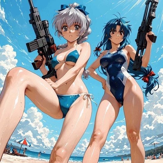 『【表】護衛対象少女と指揮官殿』  AIの手で蘇る懐かしのヒロインシリーズ - サンプル画像 9