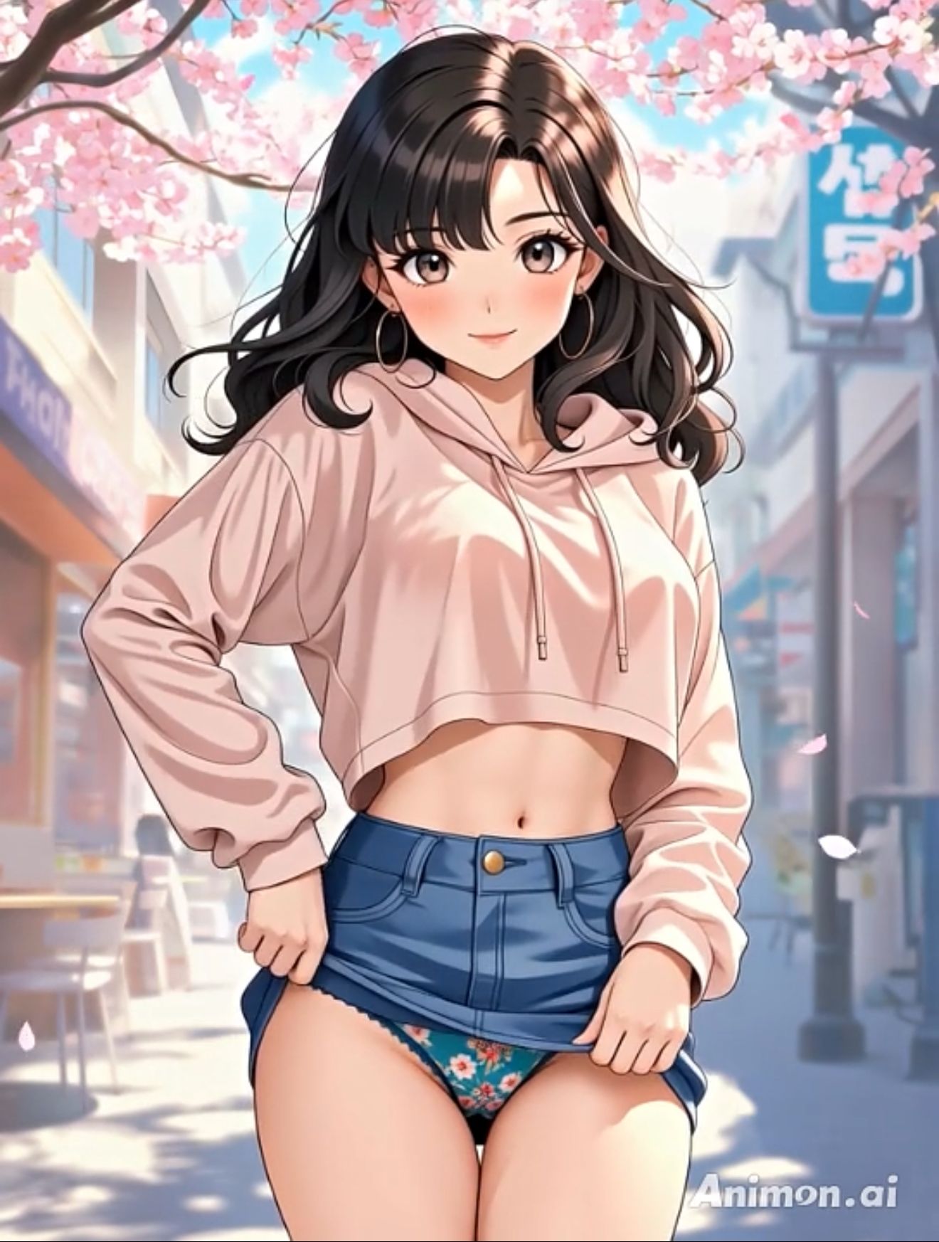 【アニメ3分58秒】ひたすらミニスカめくって生パンツ！ミニスカートや短パンを着たギャルさん30名以上がパンティーを見せようとしてくれます！白色、青色、桃色、黒色・・・十人十色！大胆な女の子から、ツンデレでほとんど見せてくれない女の子まで！ - サンプル画像 2