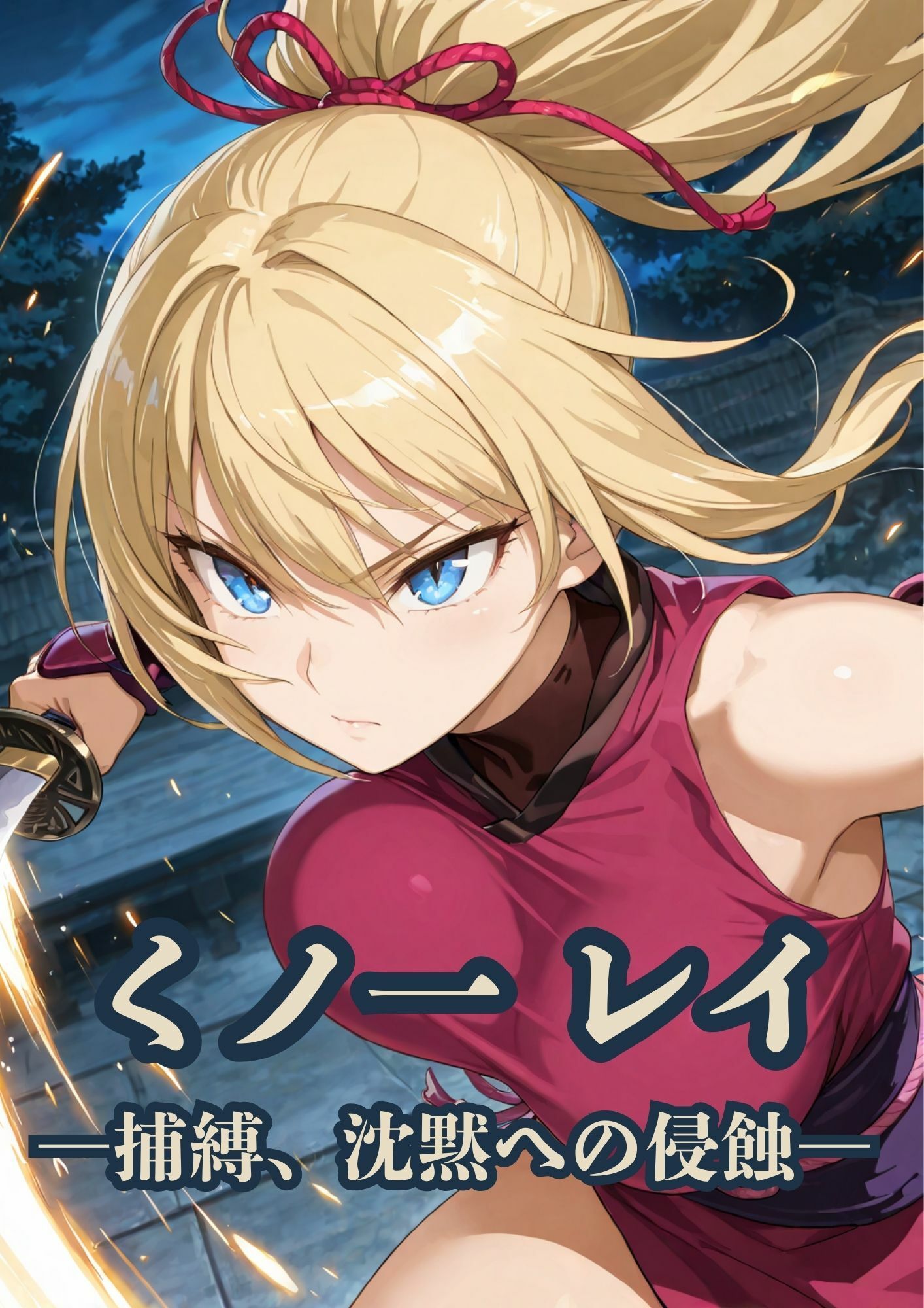 くノ一 レイ  ―捕縛、沈黙への侵蝕― - サンプル画像 1