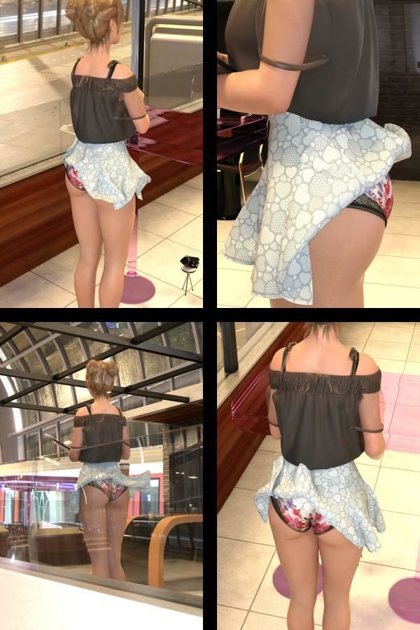 【▲All】『理想の彼女を3DCGで作ります』から生まれたバーチャルアイドル「一ノ瀬廻里（いちのせめぐり）」の風チラハプニング写真集:風チラ_05 - サンプル画像 1