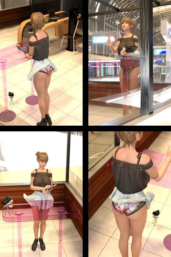 【▲All】『理想の彼女を3DCGで作ります』から生まれたバーチャルアイドル「一ノ瀬廻里（いちのせめぐり）」の風チラハプニング写真集:風チラ_05 - サンプル画像 2