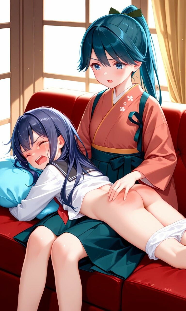 鳳翔/駆逐艦〇（艦隊〇れくしょん）お尻叩きイラスト集 - サンプル画像 1