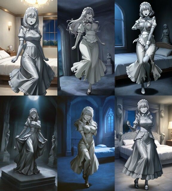 石化したメイドさん - サンプル画像 1