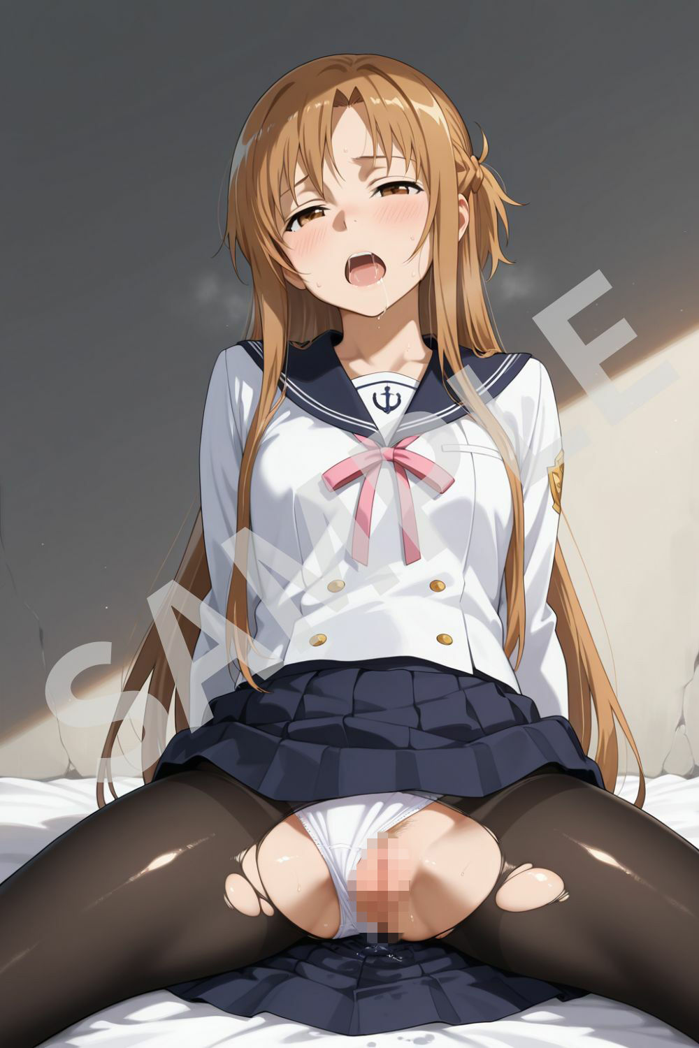 アスナ/SAO コスプレセックスCG集 セーラー服編 - サンプル画像 1