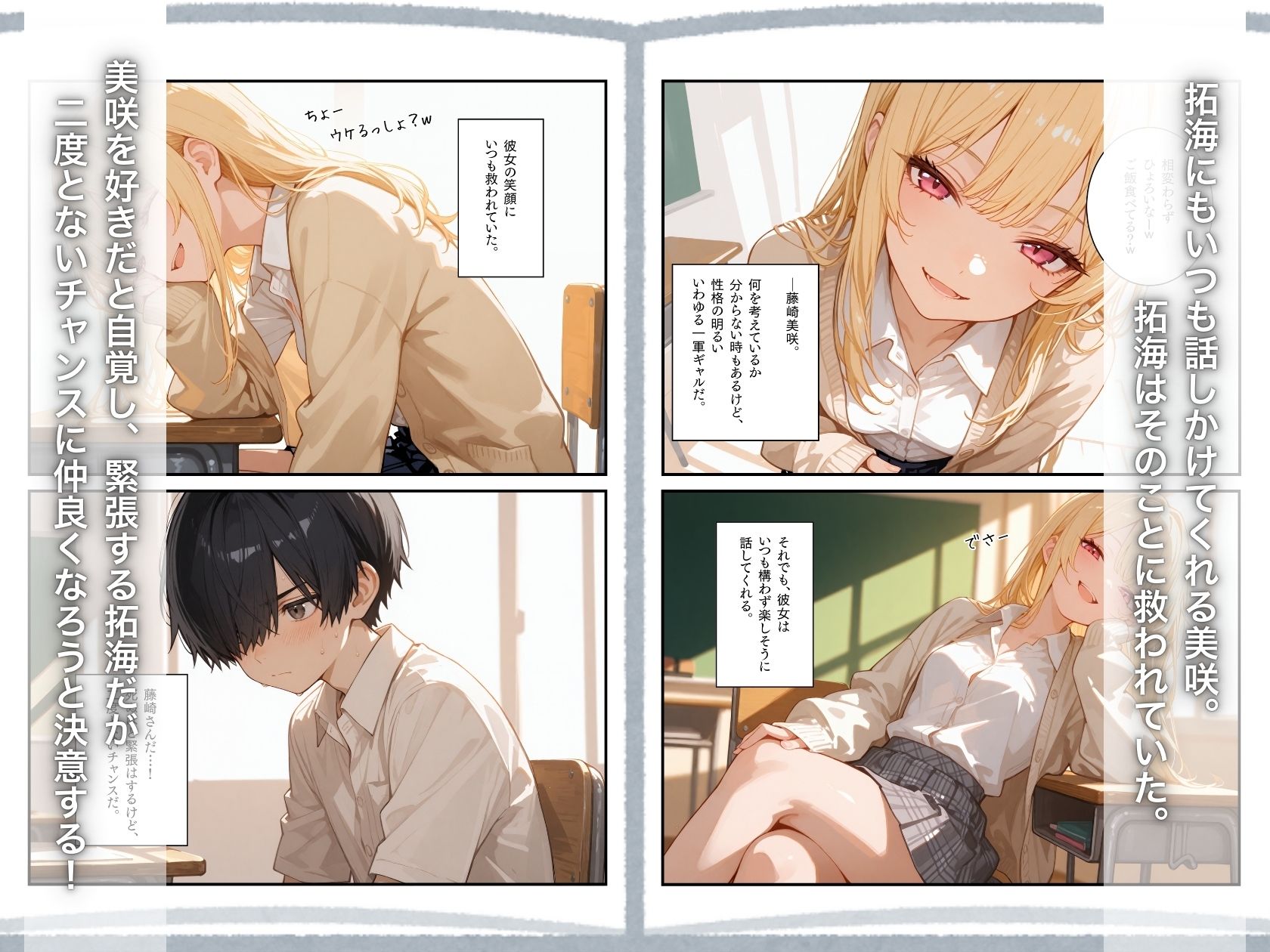 修学旅行2―好きだった一軍ギャルに、女子部屋に誘われ迫られた話。 - サンプル画像 2