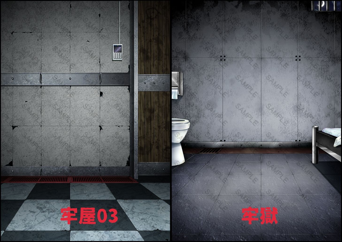 背景素材集02  ［牢屋セット1］ - サンプル画像 3