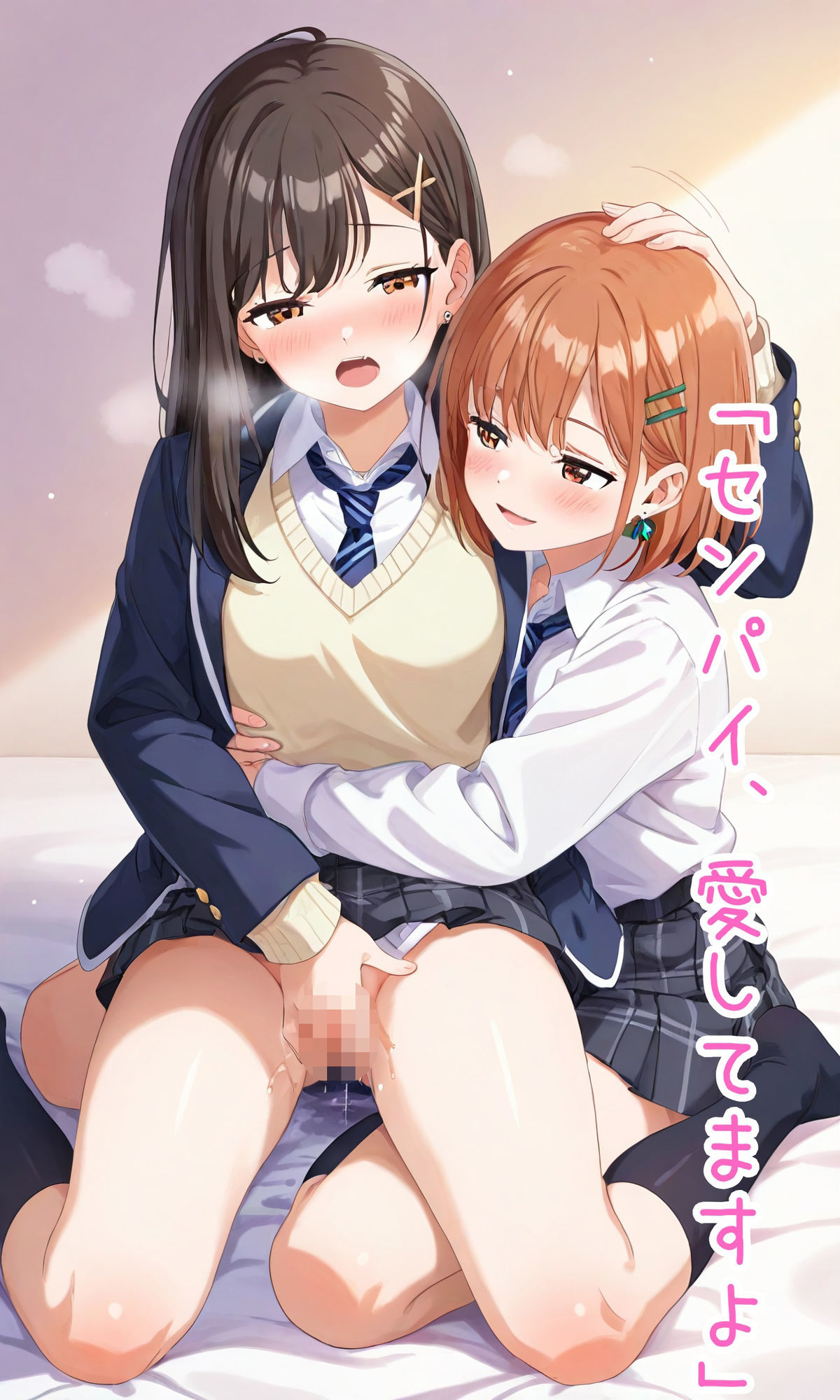 【百合】【オナサポ】誰かがそばにいるだけで（61枚） - サンプル画像 2
