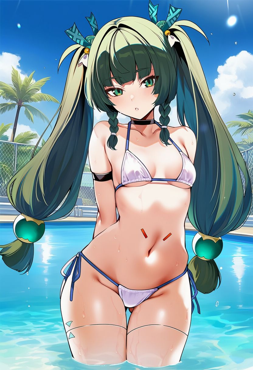 ゼ◯ゼロ 青◯ 水着グラビア イラスト集 - サンプル画像 1