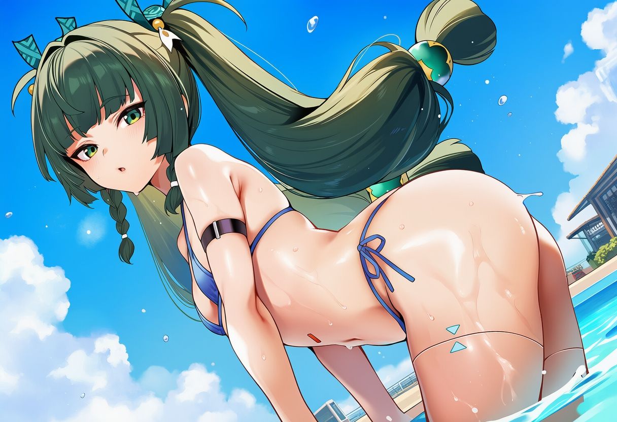 ゼ◯ゼロ 青◯ 水着グラビア イラスト集 - サンプル画像 3