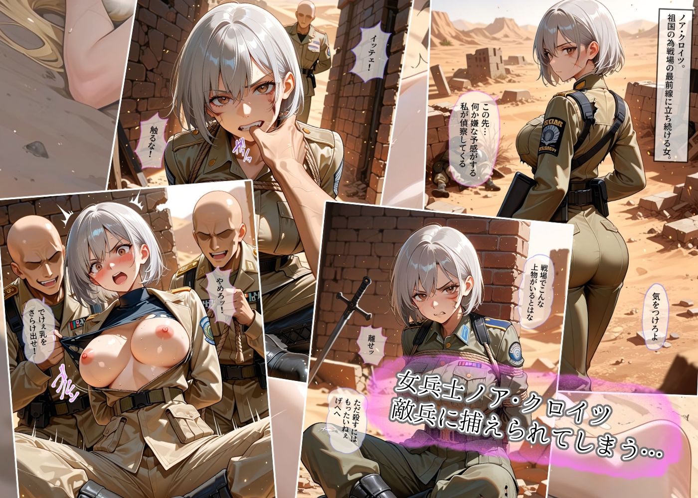 戦場の二重奏〜性処理看護師と女兵士の屈服〜 - サンプル画像 6