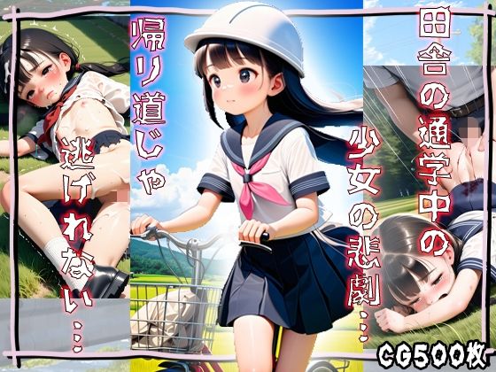 田舎のセーラー服の少女を田んぼで・・・日常にひそむ悲劇の瞬間・・・ - サンプル画像 1