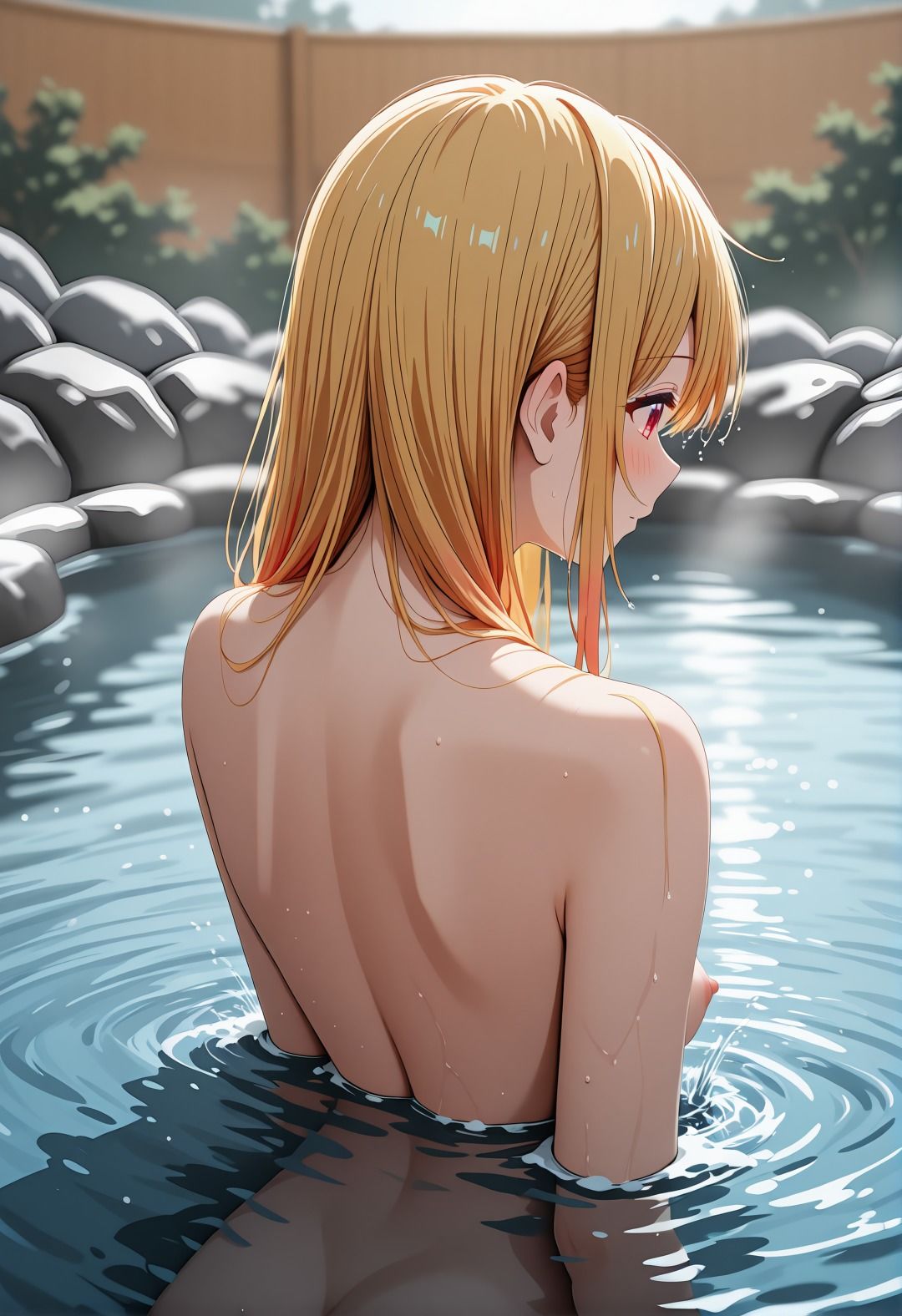 推しの◯星野◯ビー催●温泉旅館混浴洗体愛撫フェラ挿入凌●NTRエロCG集120枚 - サンプル画像 4