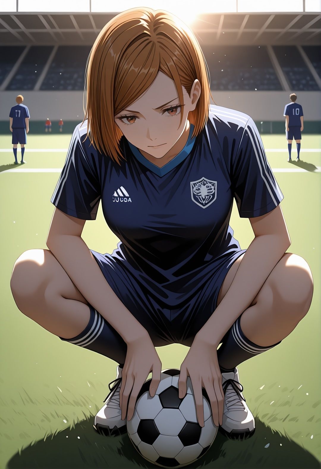 呪術◯戦釘崎野◯薇催●学園プール露出凌●パロディ 制服パンチラとスク水ぶっかけ満載CG集 - サンプル画像 7