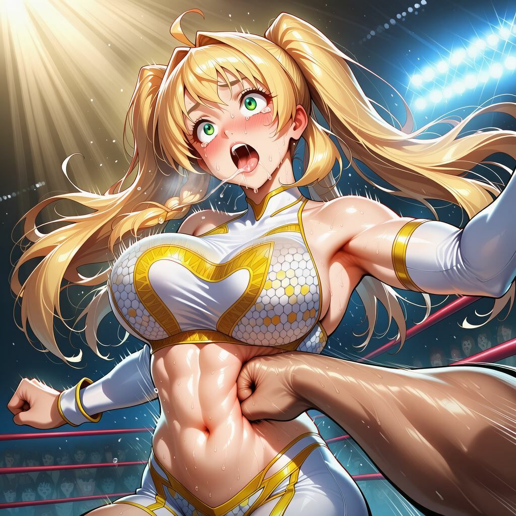 【動画あり】金髪ツインテールのアイドルレスラー、レスリングリングにて散る - サンプル画像 8