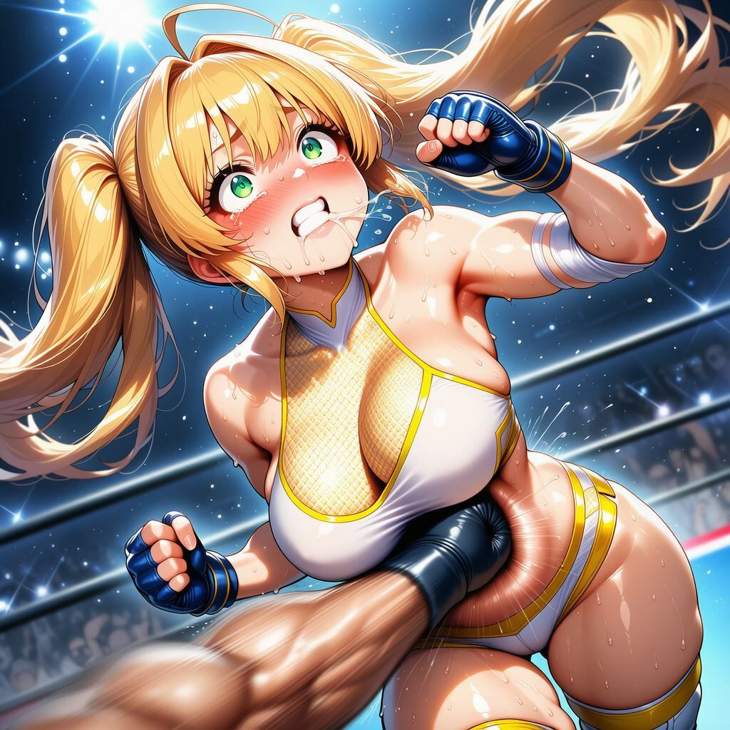 【動画あり】金髪ツインテールのアイドルレスラー、レスリングリングにて散る - サンプル画像 10