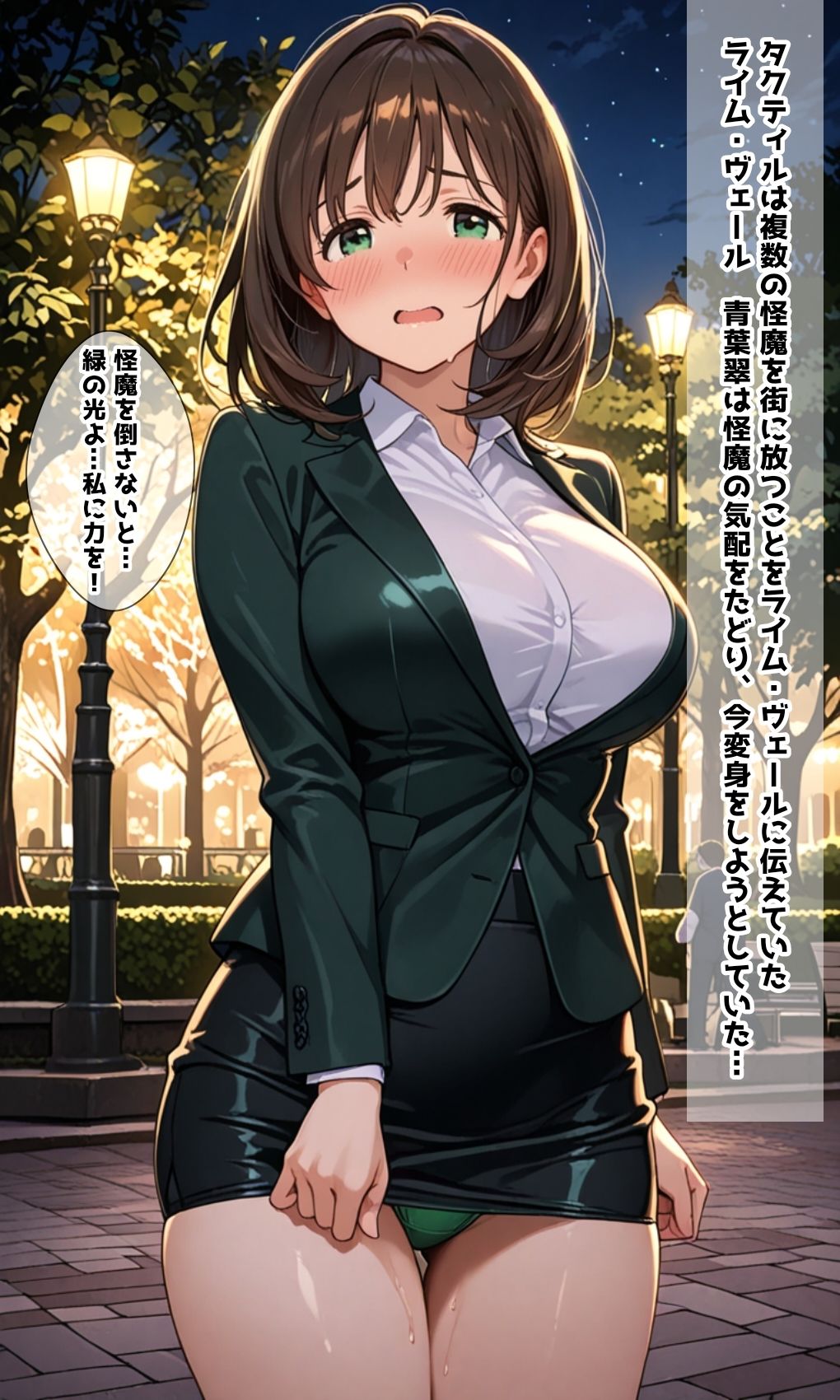 緑の戦士 ライム・ヴェール 〜変身絶◯に堕ちるヒロイン〜 - サンプル画像 1