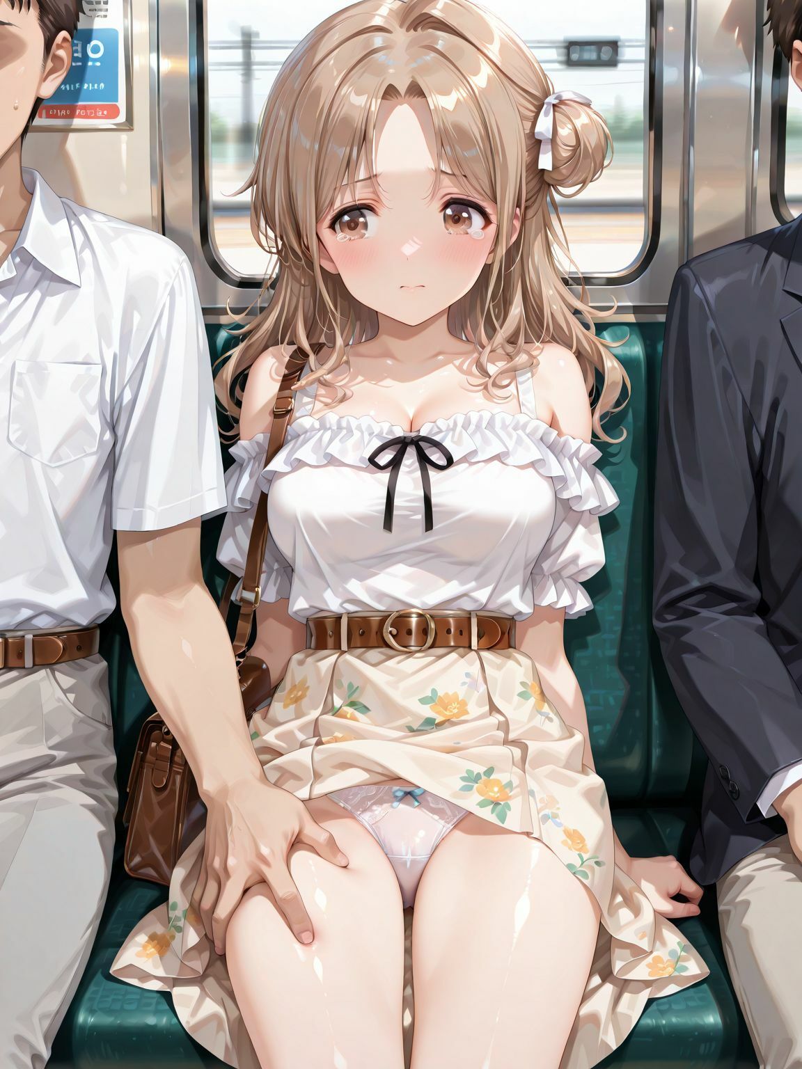 市川〇菜の痴●電車 - サンプル画像 3