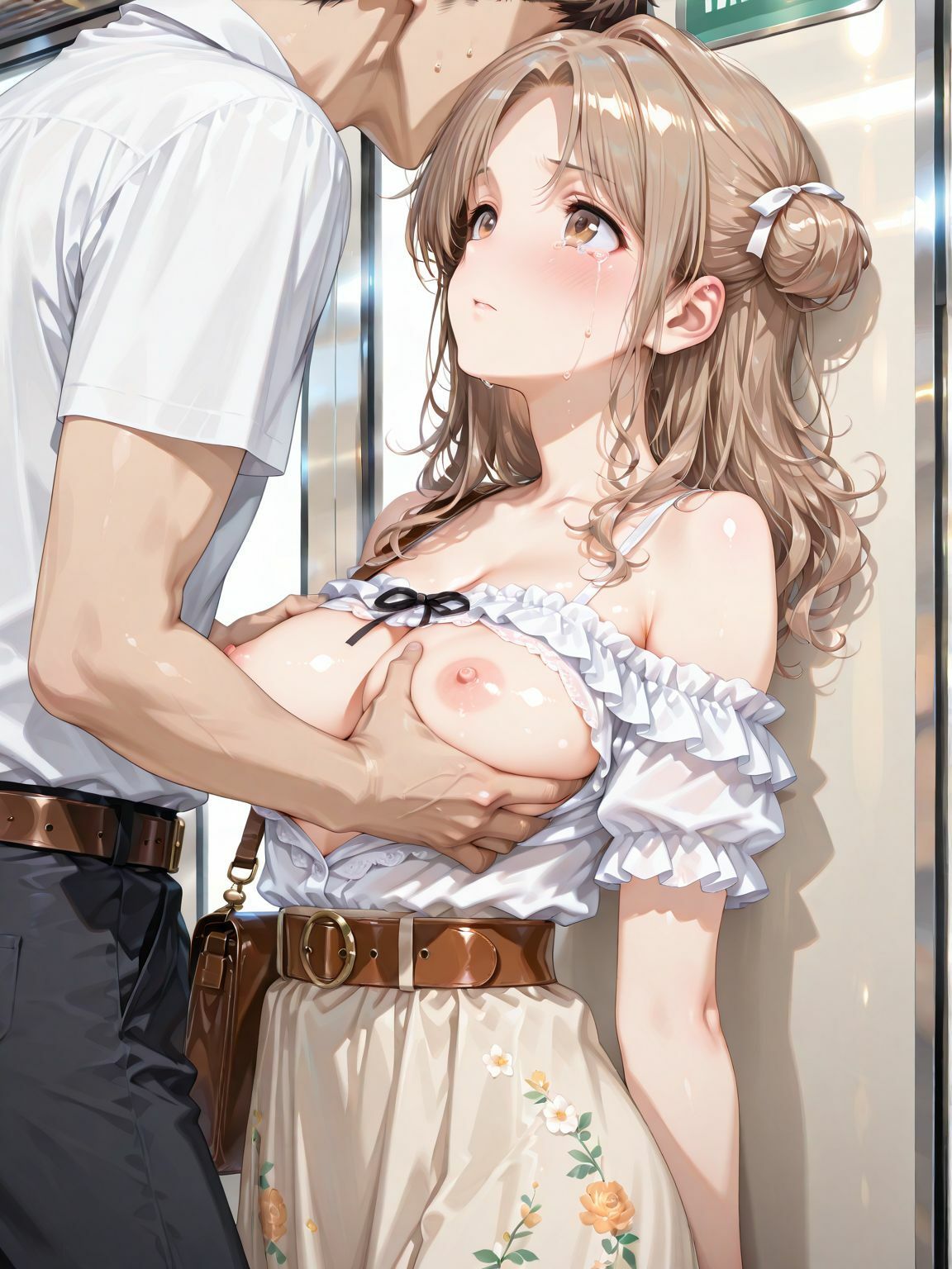 市川〇菜の痴●電車 - サンプル画像 5