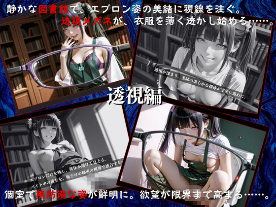 【セリフ80P】透視メガネと催◯アプリで図書館バイト女子校生を孕ませ調教した話 - サンプル画像 4
