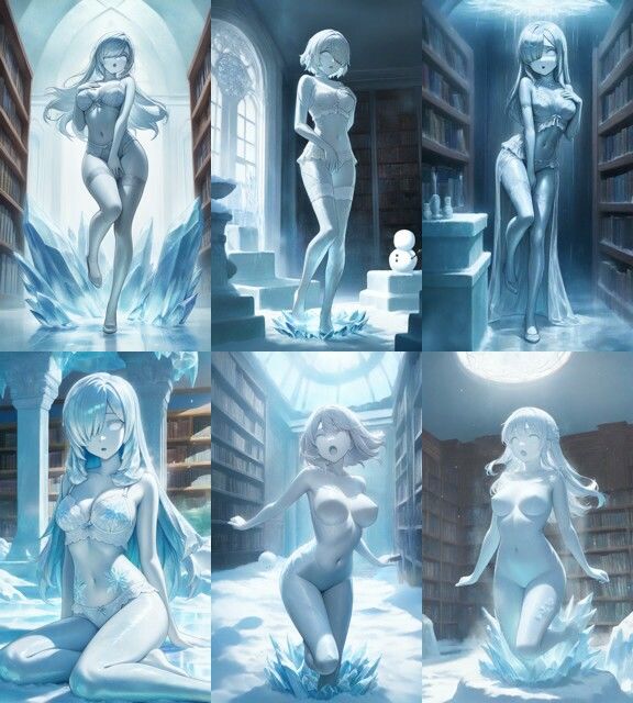 芯まで凍り付いた少女さん - サンプル画像 1