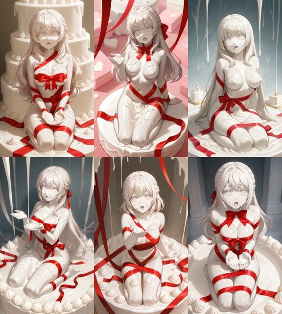 お菓子の少女さん 〜ホワイトチョコver〜 - サンプル画像 1