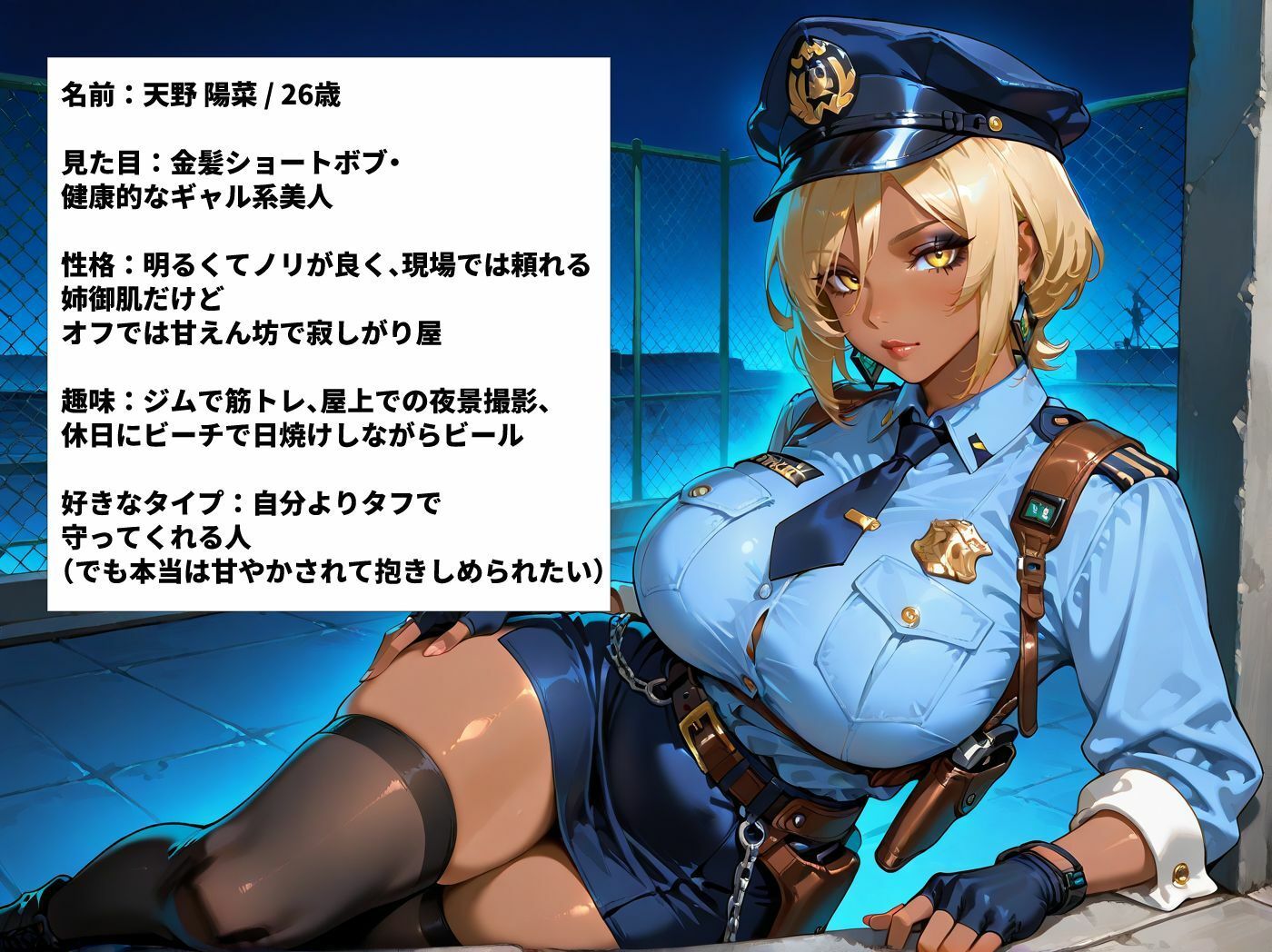 爆乳女警察官を勤務中にハメまくった一部始終 - サンプル画像 4