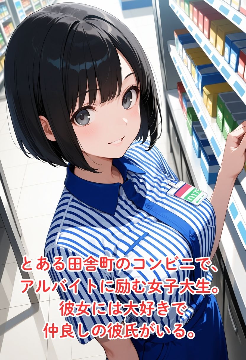 【アニメ】彼氏大好き女子大生が店長の強引寝取りに堕ちるまで - サンプル画像 1