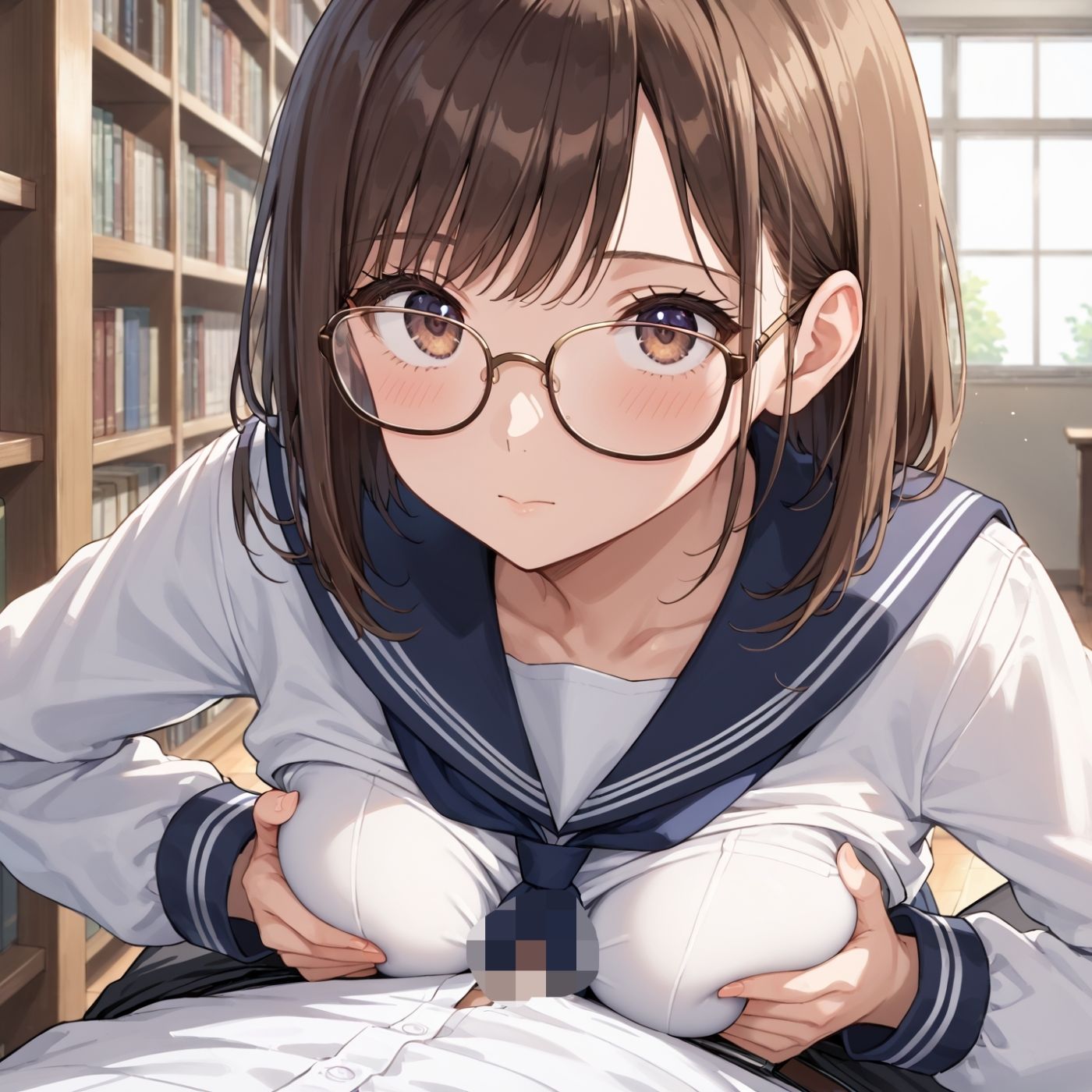 学園性活！図書委員と官能的な秘め事4【メガネ美少女の厳選CG367枚収録】 - サンプル画像 7