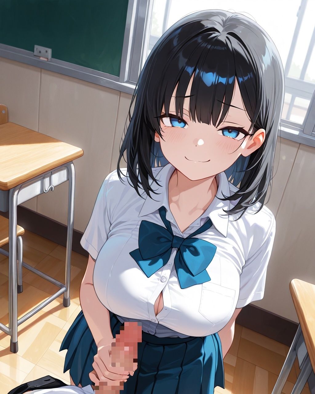 年下制服女子のニヤニヤ搾精3回コース〜主導権ゼロで惨めにイカされる - サンプル画像 1