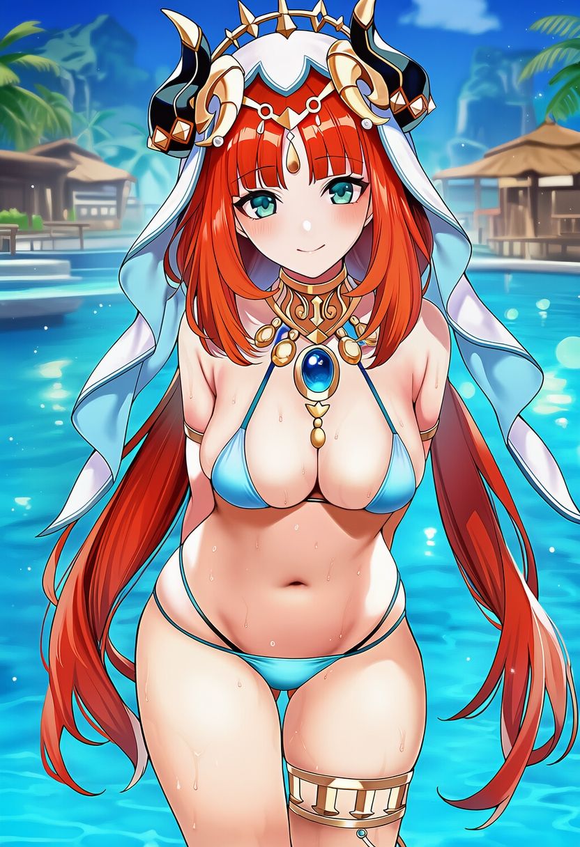 原◯ ニ◯ロウ 水着グラビ アイラスト集 - サンプル画像 1