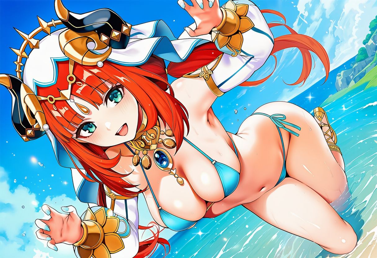 原◯ ニ◯ロウ 水着グラビ アイラスト集 - サンプル画像 4