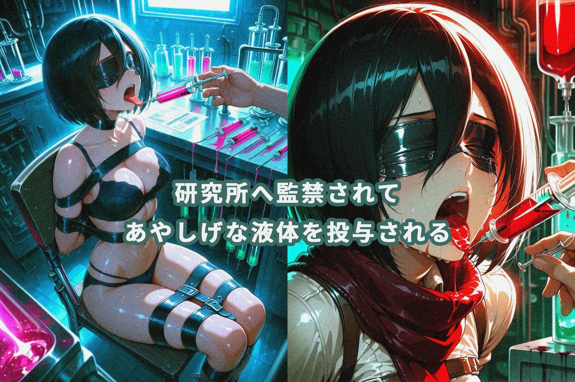 ミカ〇が研究所で人体改造される（ふたなり・妊娠） - サンプル画像 2