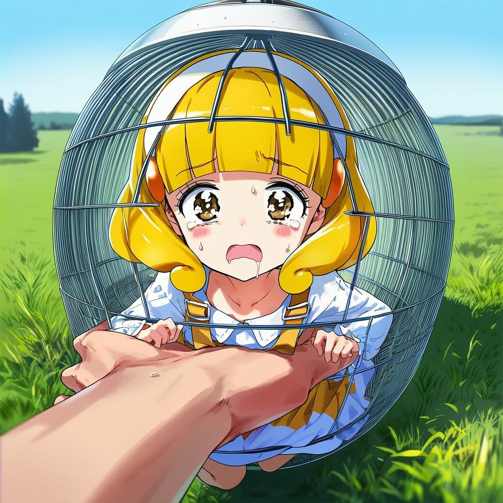 キュ〇・ピ〇ス（黄〇や〇い） 緊縛・拘束・小人化CG集 - サンプル画像 3