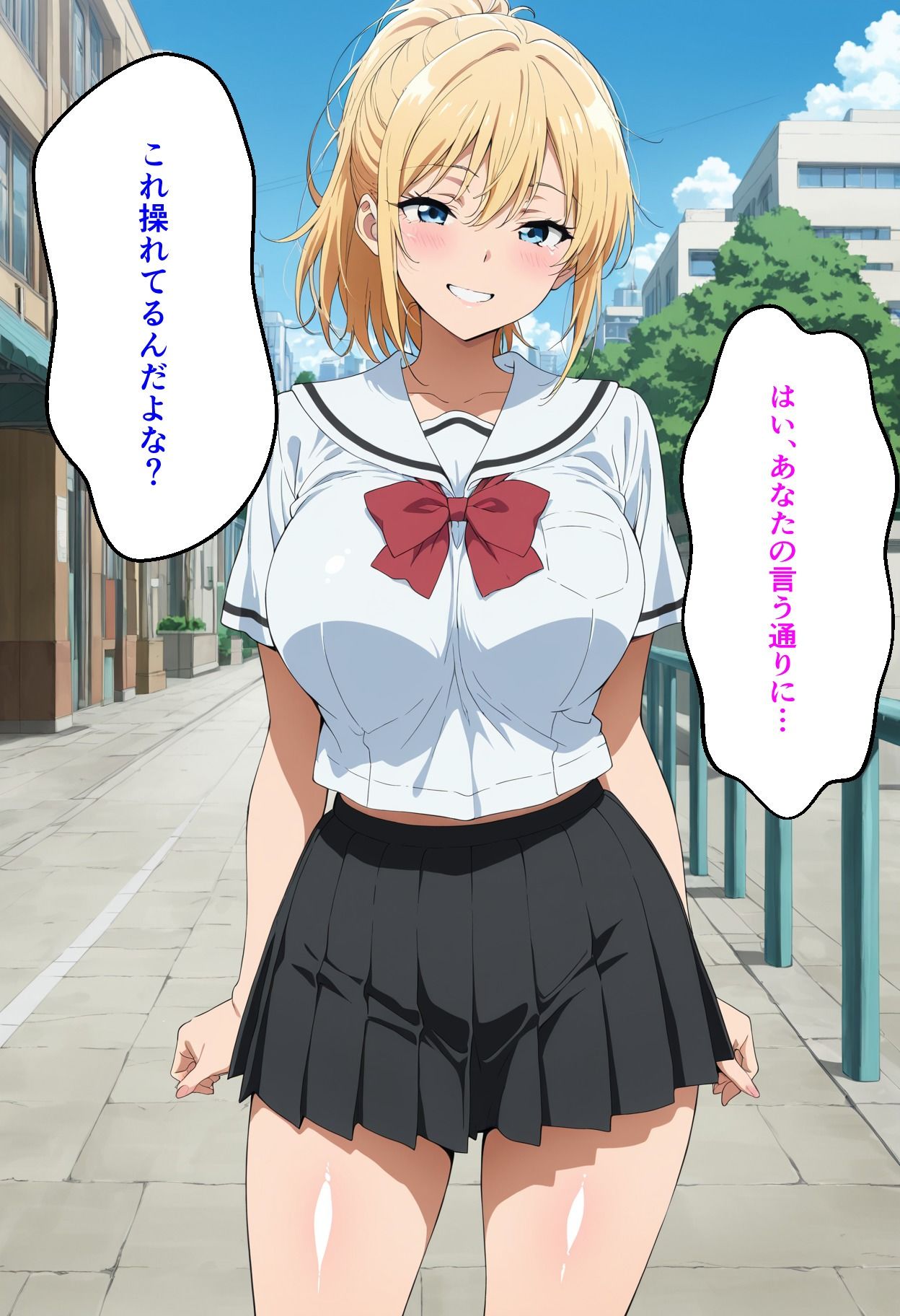 突然降ってきた支配アプリ 〜街で見かけたギャルを即ハメ奴●化〜 - サンプル画像 3