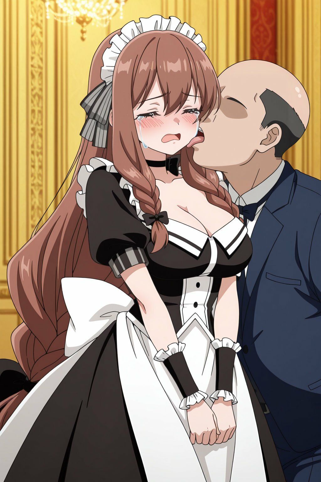 テ●ル キモおじ強●性接待 - サンプル画像 2