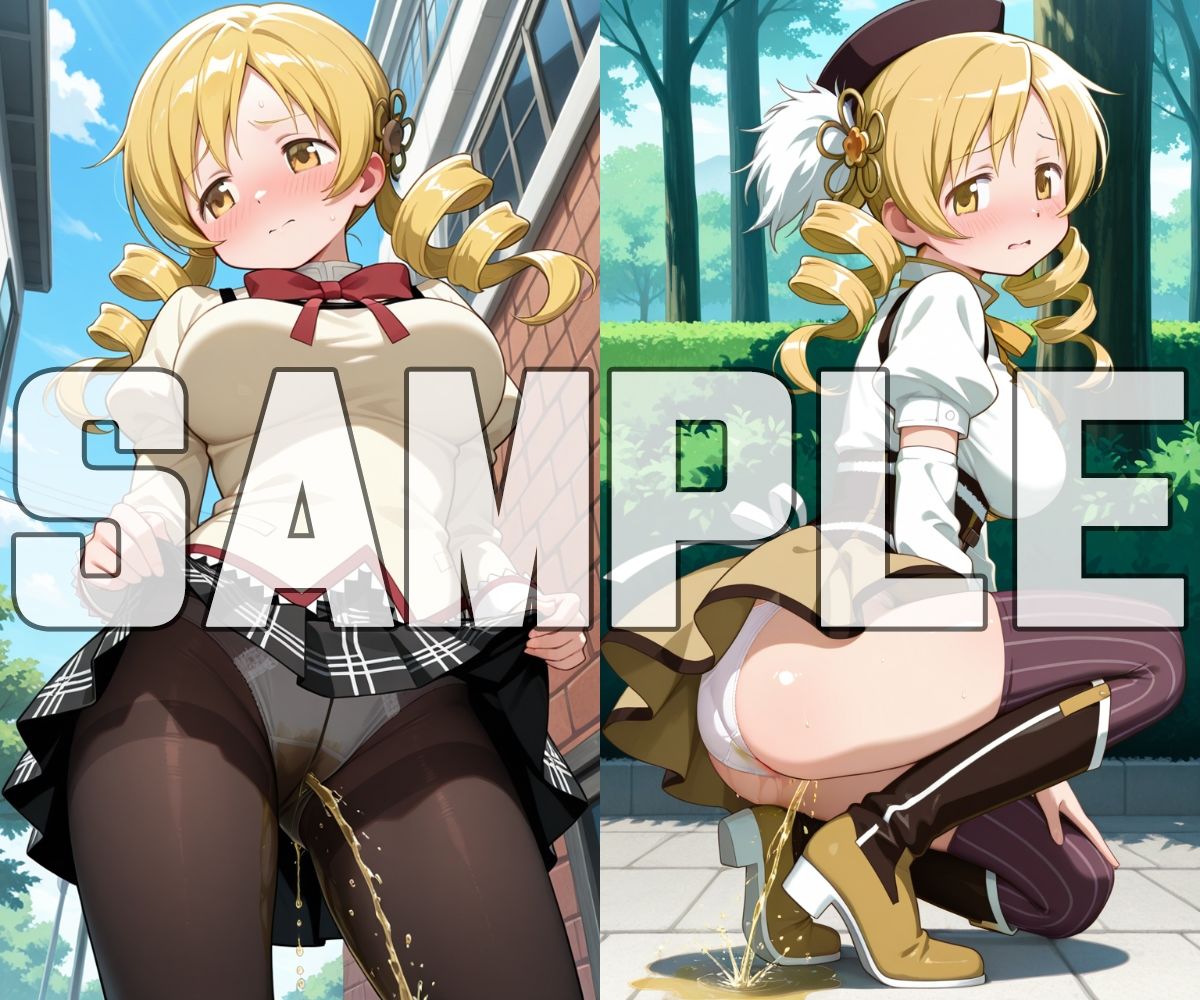 おしっこお漏らしチャレンジ【魔法少女ま〇か☆マ〇カ編】 - サンプル画像 5