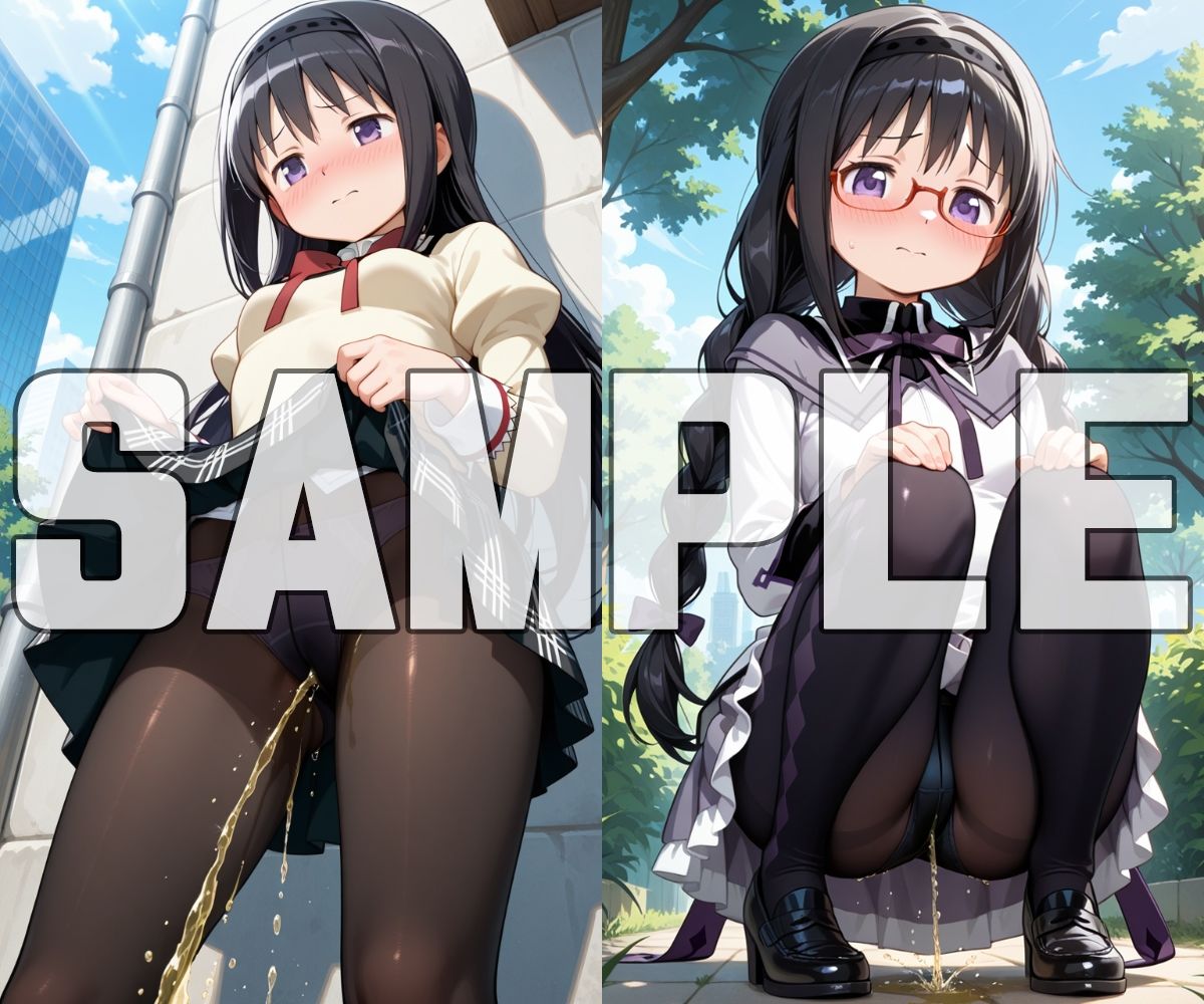 おしっこお漏らしチャレンジ【魔法少女ま〇か☆マ〇カ編】 - サンプル画像 7