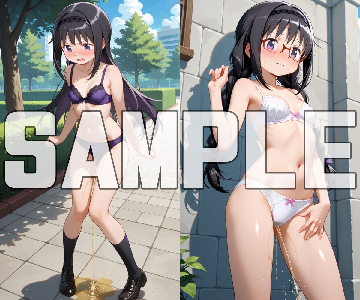 おしっこお漏らしチャレンジ【魔法少女ま〇か☆マ〇カ編】 - サンプル画像 8