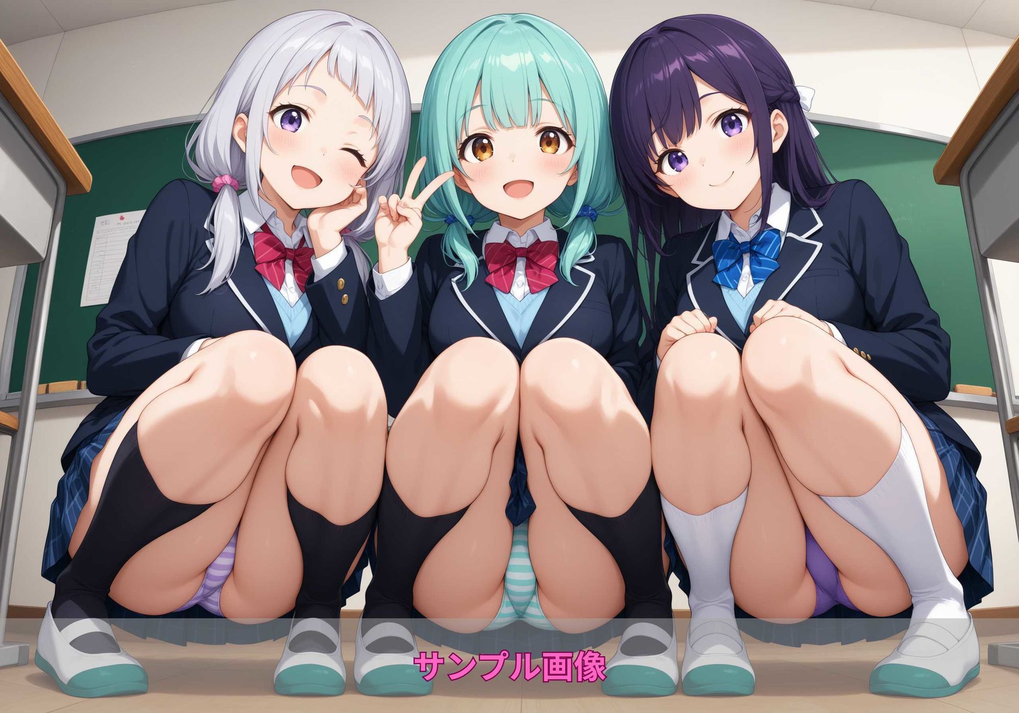 しゃがみパンツガールズ - サンプル画像 2