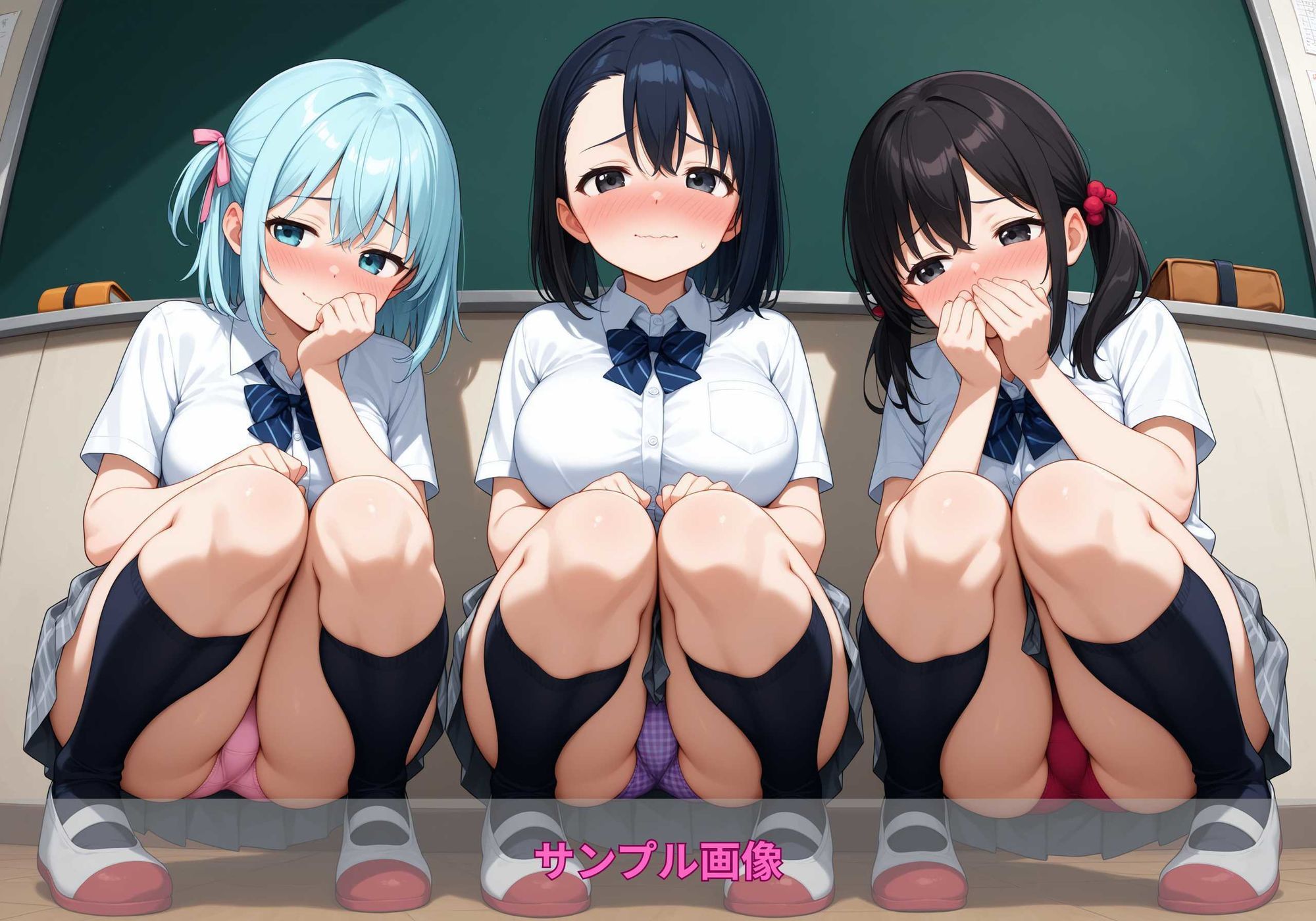 しゃがみパンツガールズ - サンプル画像 4