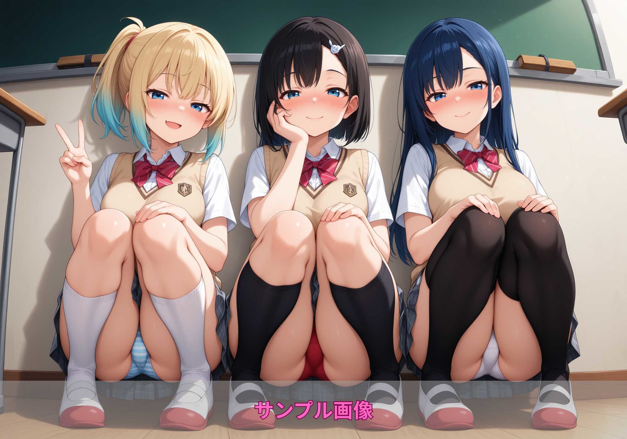 しゃがみパンツガールズ - サンプル画像 6