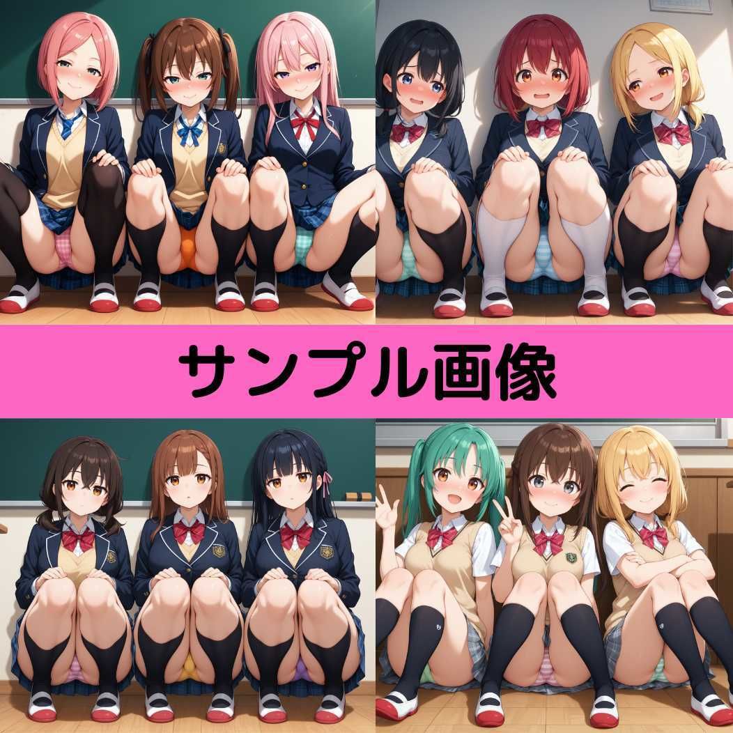 しゃがみパンツガールズ - サンプル画像 10