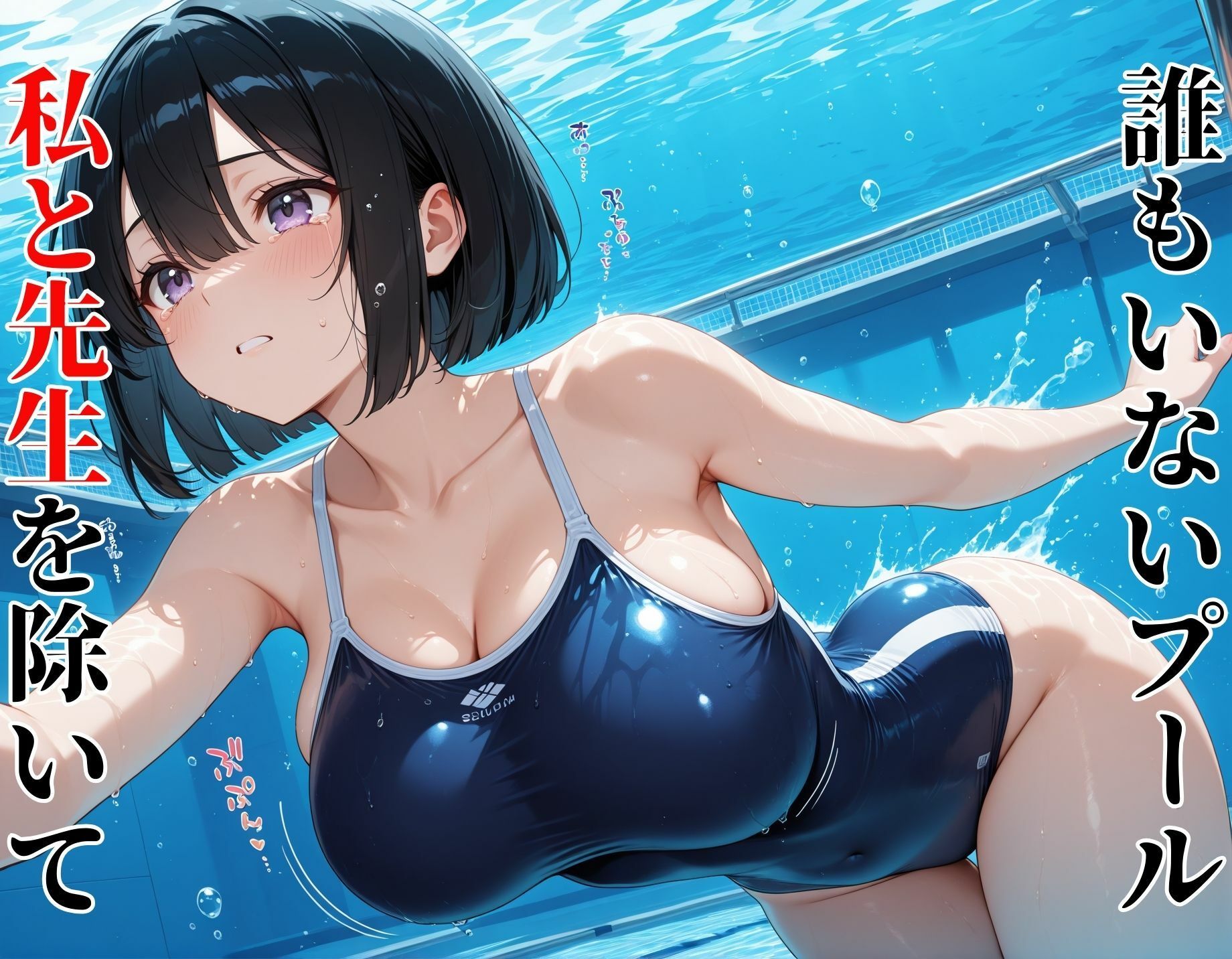 女子校生×教師  水泳部女子を教師が調教、オナペット化させる - サンプル画像 1