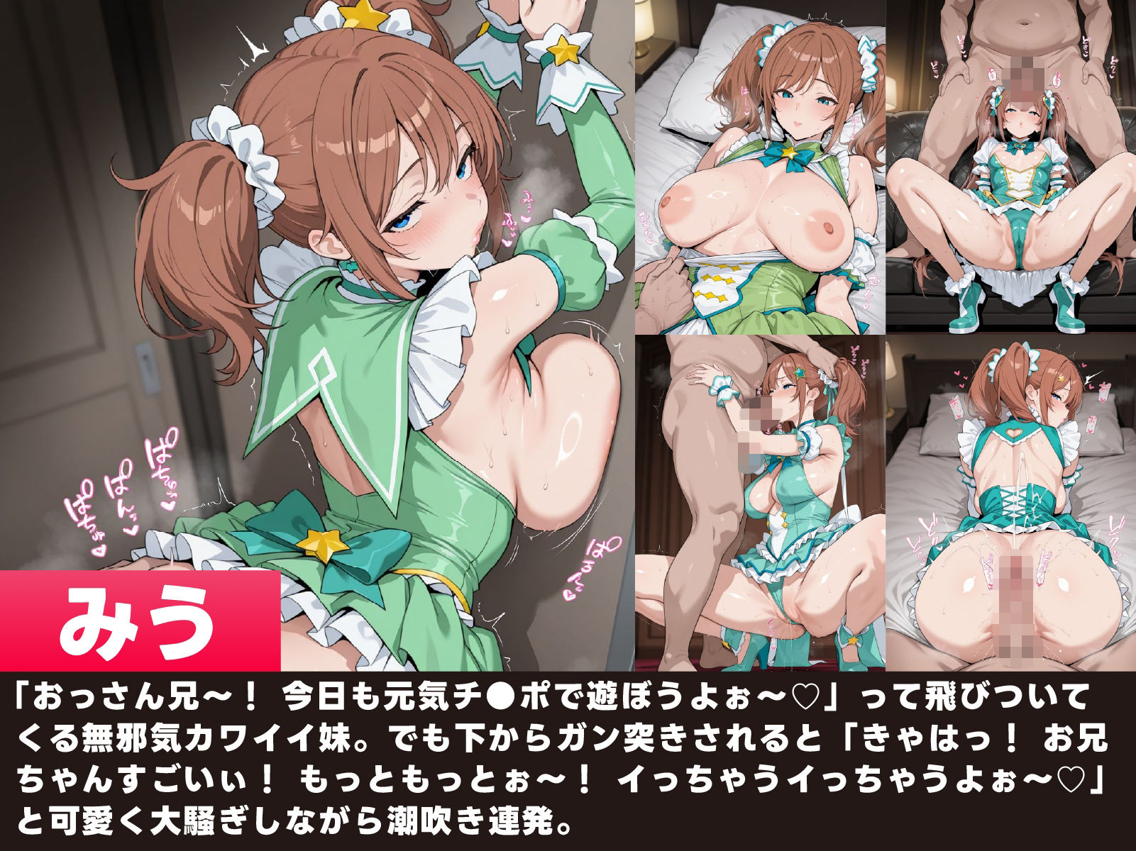 【魔法少女】義妹に魔法少女の恰好させてハメまくってみた - サンプル画像 3