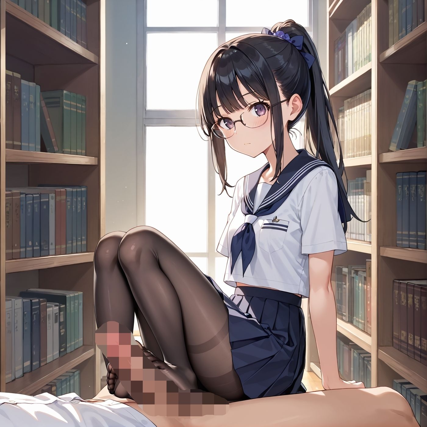 学園性活！図書委員と官能的な秘め事5【メガネ美少女の厳選CG400枚収録】 - サンプル画像 4