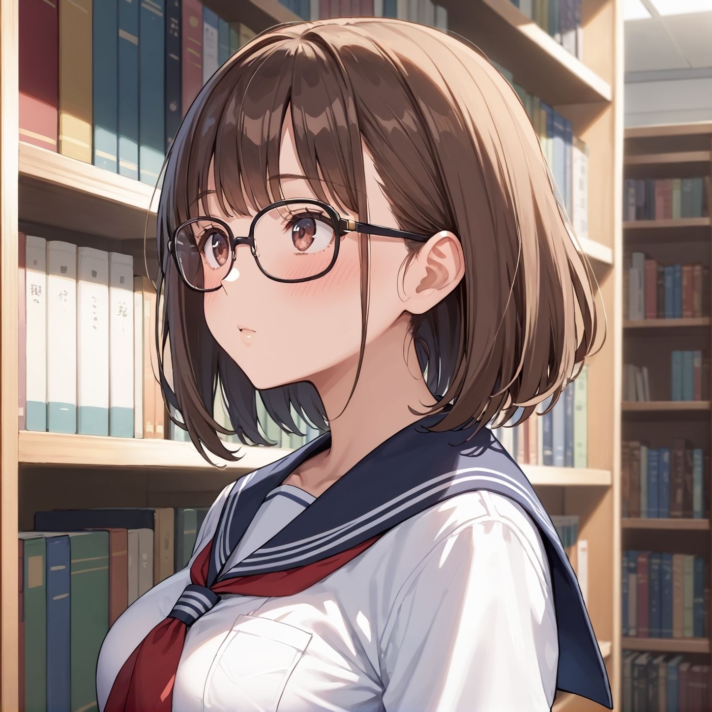 学園性活！図書委員と官能的な秘め事5【メガネ美少女の厳選CG400枚収録】 - サンプル画像 5