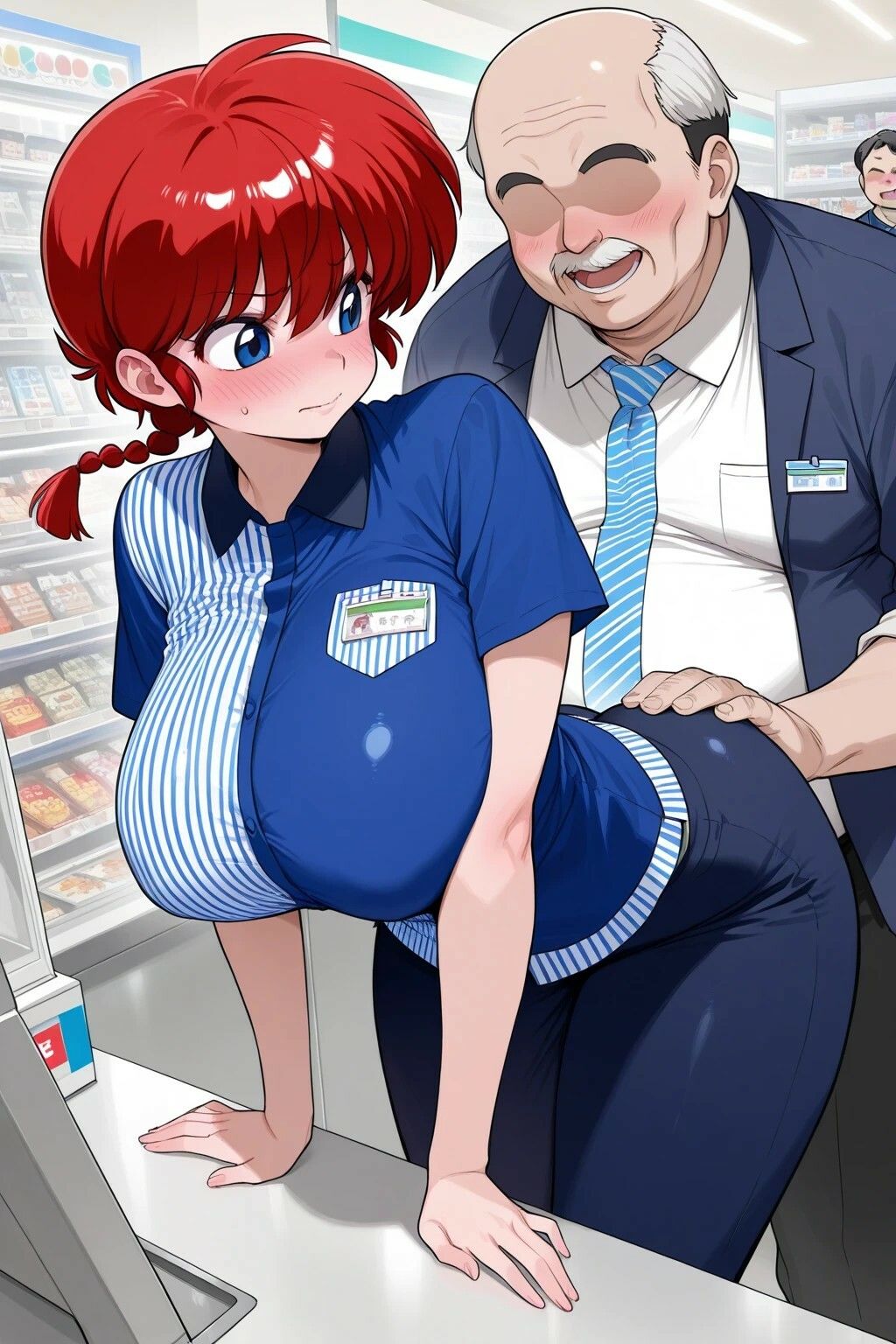 らんまがコンビニでえっちなことされまくる写真集 - サンプル画像 2