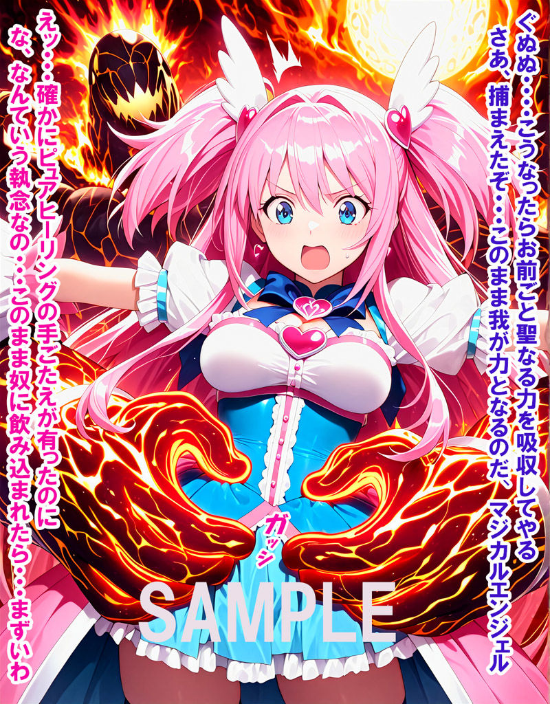 敵と戦いピンチになる魔法少女 Vol6 - サンプル画像 3