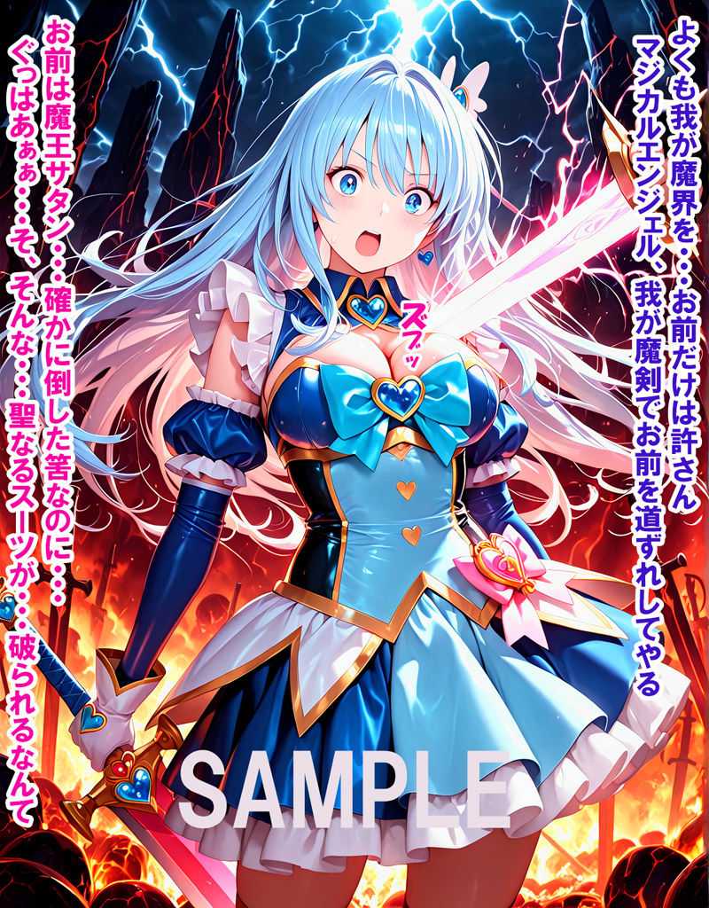 敵と戦いピンチになる魔法少女 Vol6 - サンプル画像 6